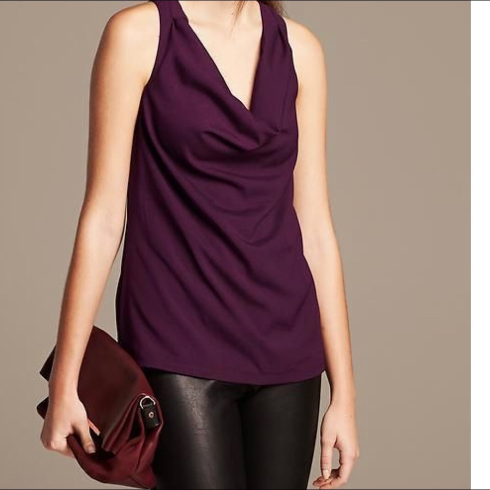 💗Banana republic cowl / scoop neck tank top